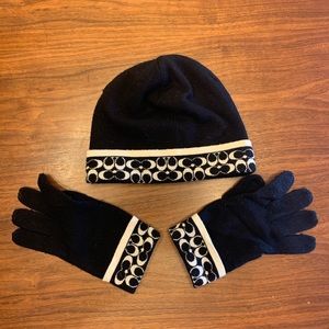 Coach Hat & Gloves Set